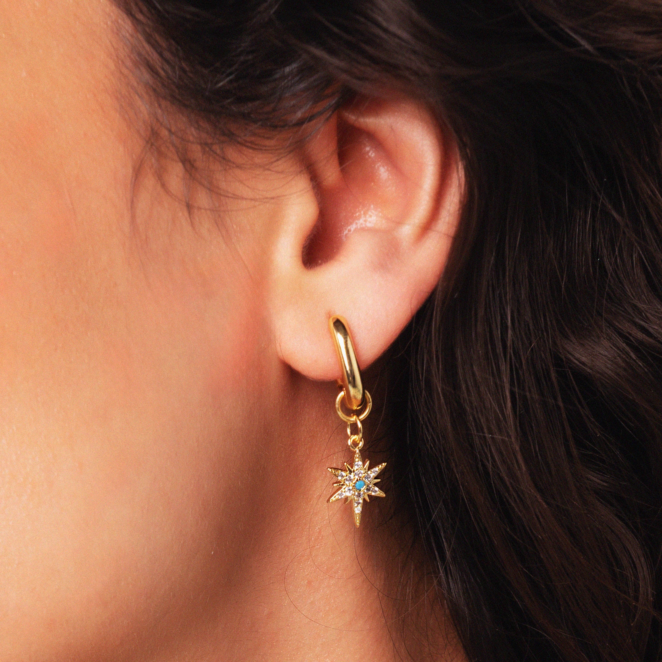 Coco Gold Hoop Earrings - Image 5