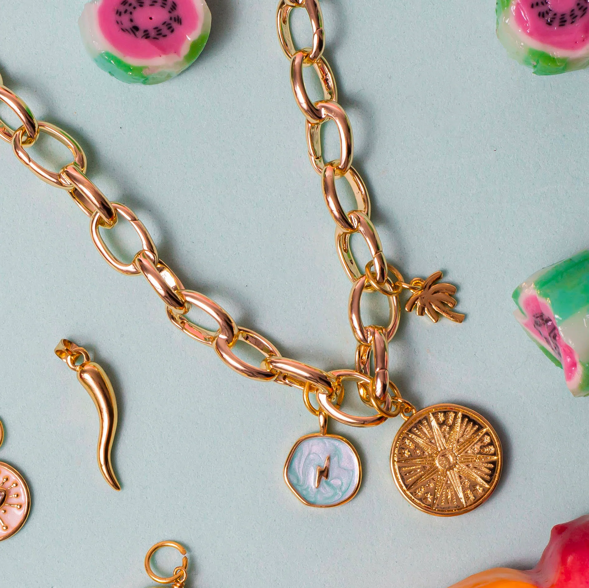 Gold Elise Chain Necklace - Image 5