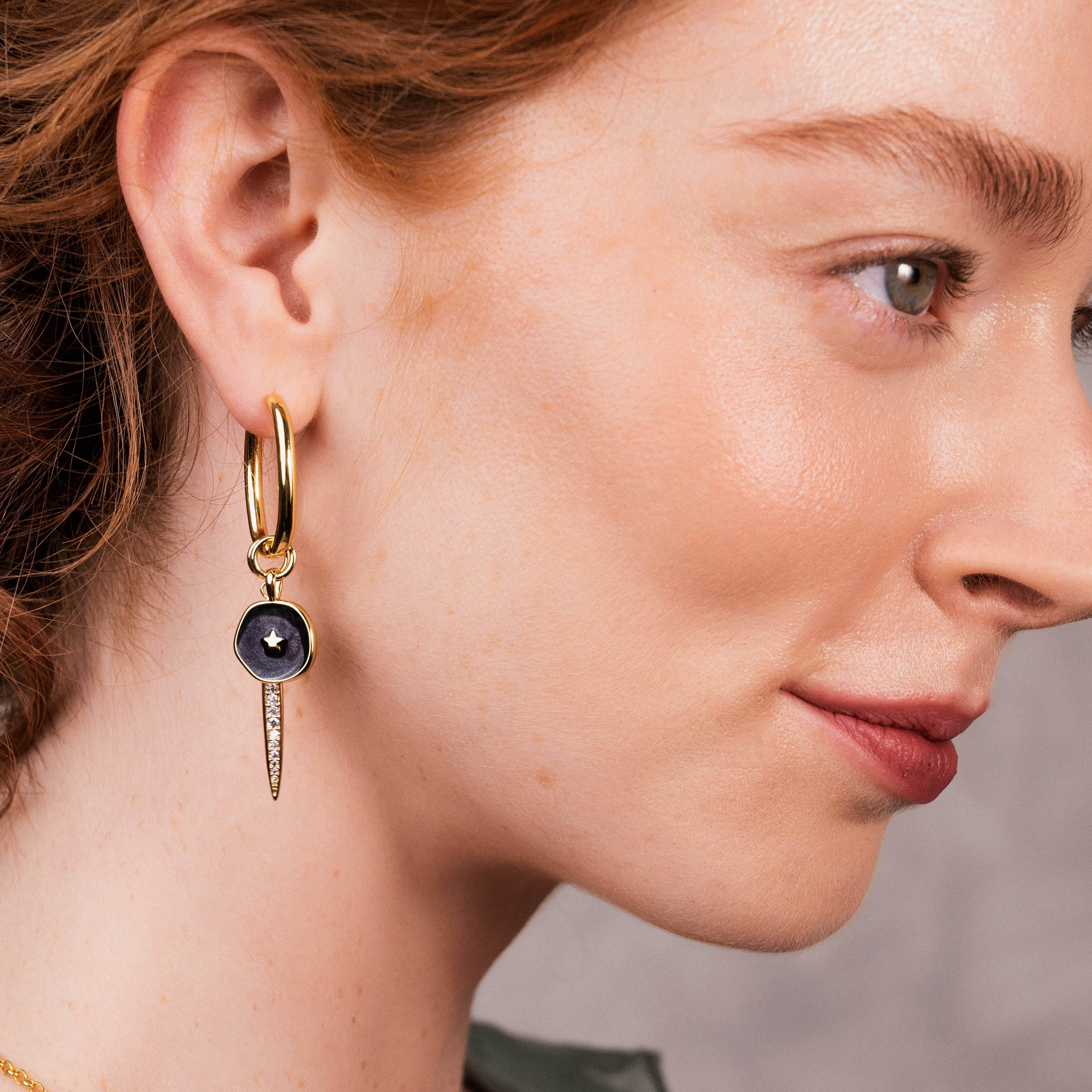 Gaby Gold Hoop Earrings - Image 4