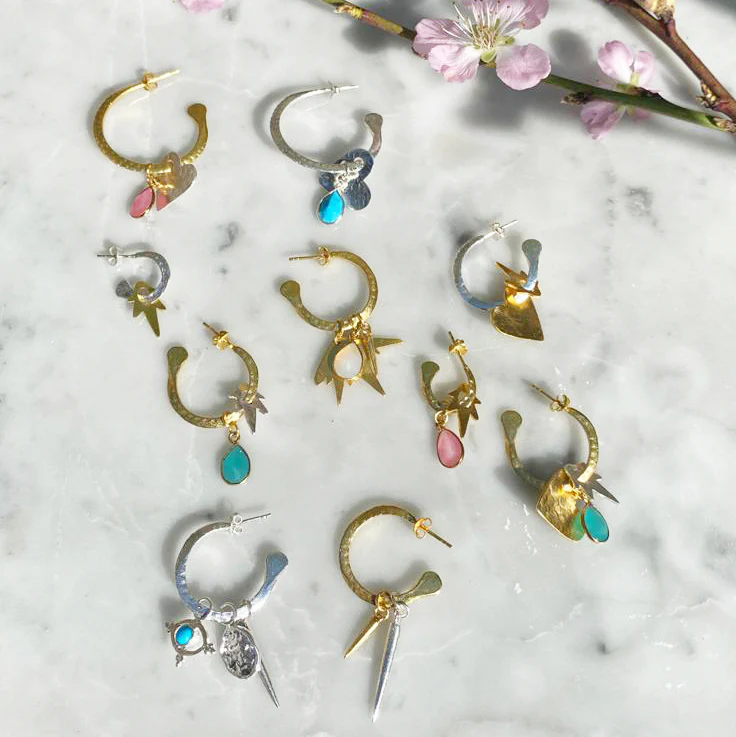 Ziggy Silver Mini Hoop Earrings - Image 3